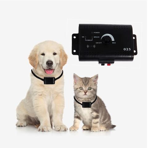 Wireless Dog Fence System Adjustable Range Rechargeable Collar