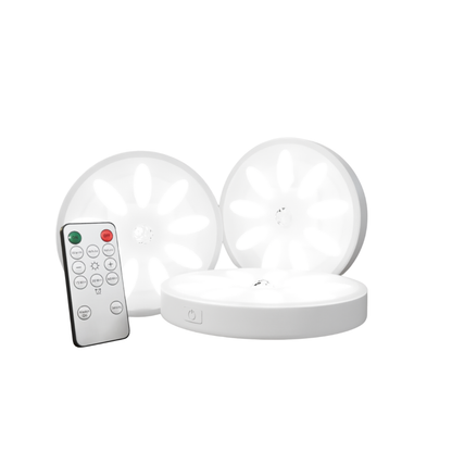 Wireless LED Motion Sensor Light with Remote Control USB Rechargeable Under Cabinet Light