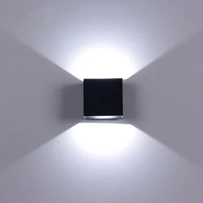 Wireless Square LED Wall Light Rechargeable with Adjustable Colors Modern Indoor Outdoor Wall Lamp