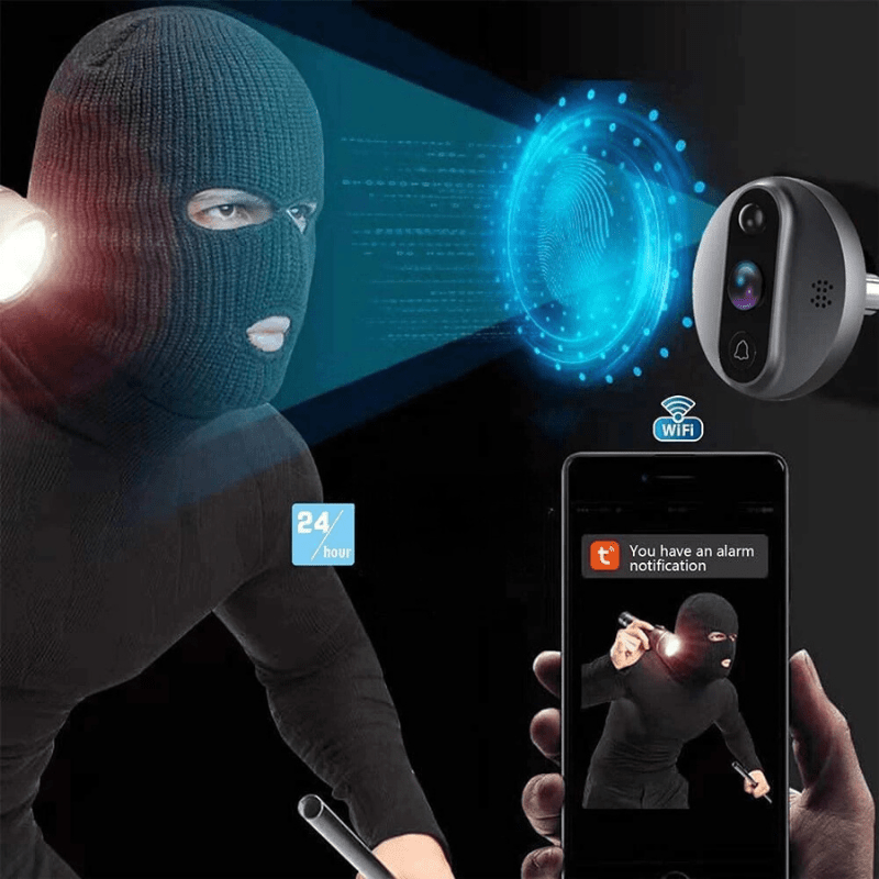 Wireless Video Door Viewer Smart Door Camera Motion Alerts