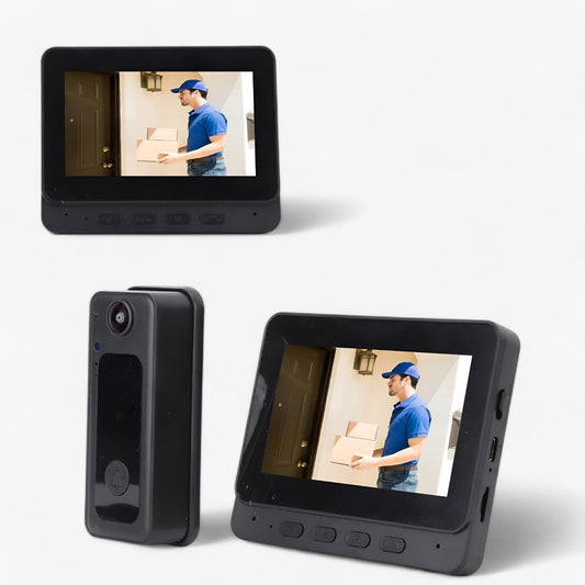 Wireless Video Doorbell Camera HD Smart Doorbell with Wide Angle Lens and Two Way Audio