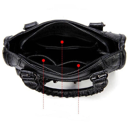 Women Large Capacity Luxury Handbag Adjustable Strap Elegant Shoulder Crossbody Bag