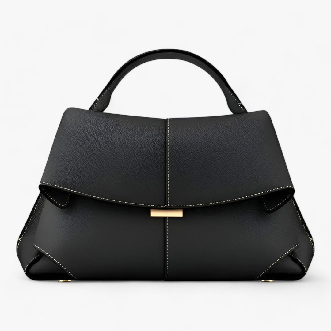Women Lightweight Flap Handbag Structured Shoulder Bag Modern Minimalist Design