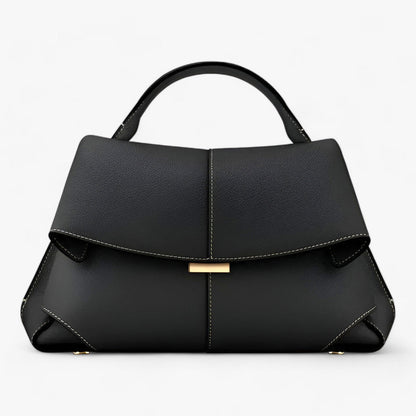 Women Lightweight Flap Handbag Structured Shoulder Bag Modern Minimalist Design
