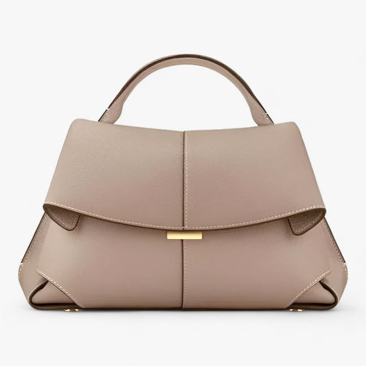 Women Lightweight Flap Handbag Structured Shoulder Bag Modern Minimalist Design