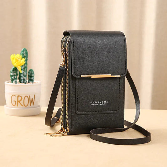 Womens Anti Theft Crossbody Bag RFID Blocking Waterproof Phone Compartment