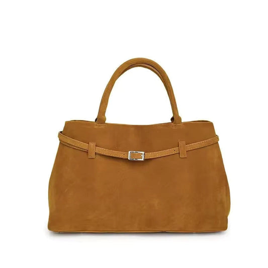 Women's Buckle Design Handbag Large Capacity Lightweight Shoulder Bag