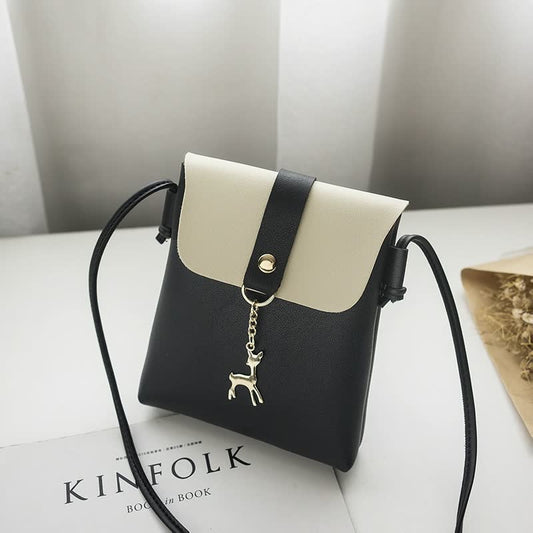 Women's Compact Square Handbag Top Handle Structured Mini Bag Secure Closure