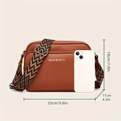 Women's Leather Shoulder Bag Crossbody Handbag Large Capacity Adjustable Strap