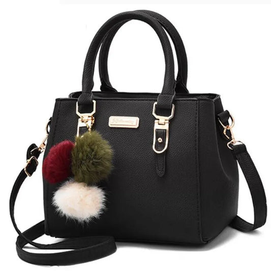 Women’s Tassel Handbag Stylish PU Leather Shoulder Bag with Spacious Design