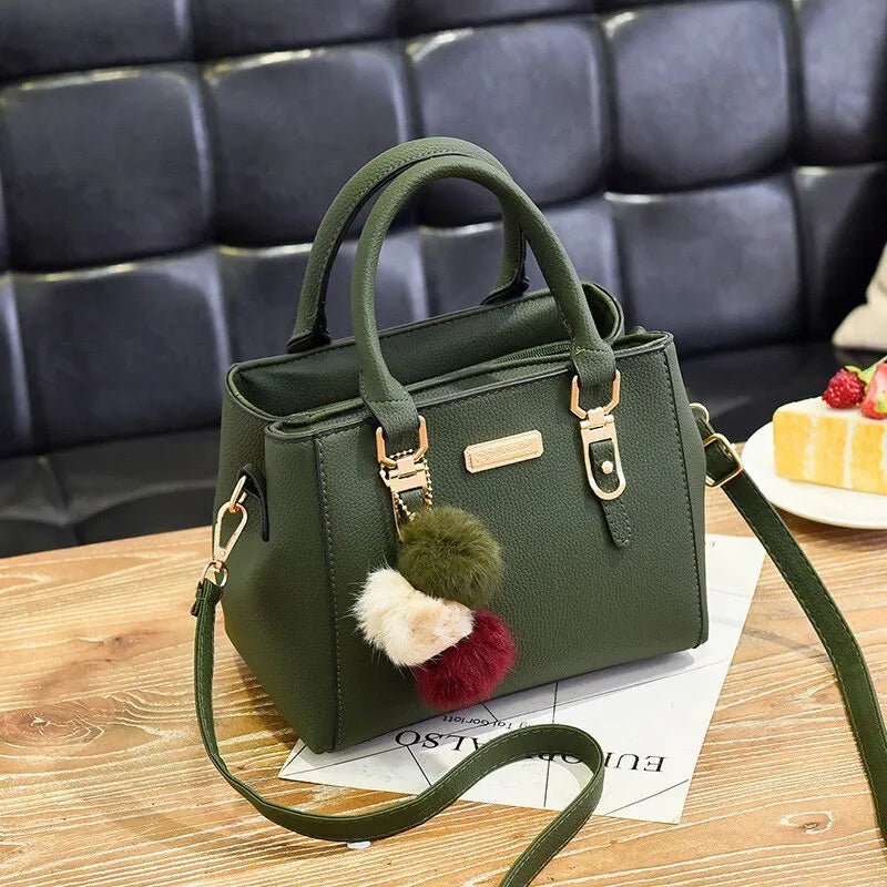 Women’s Tassel Handbag Stylish PU Leather Shoulder Bag with Spacious Design