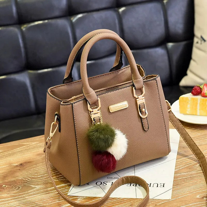 Women’s Tassel Handbag Stylish PU Leather Shoulder Bag with Spacious Design