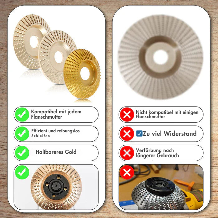 Wood Carving Grinding Disc Angle Grinder Wood Shaping Polishing Wheel for Woodworking