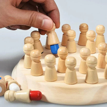 Wooden Color Matching Game for Kids Educational Montessori Learning Toy
