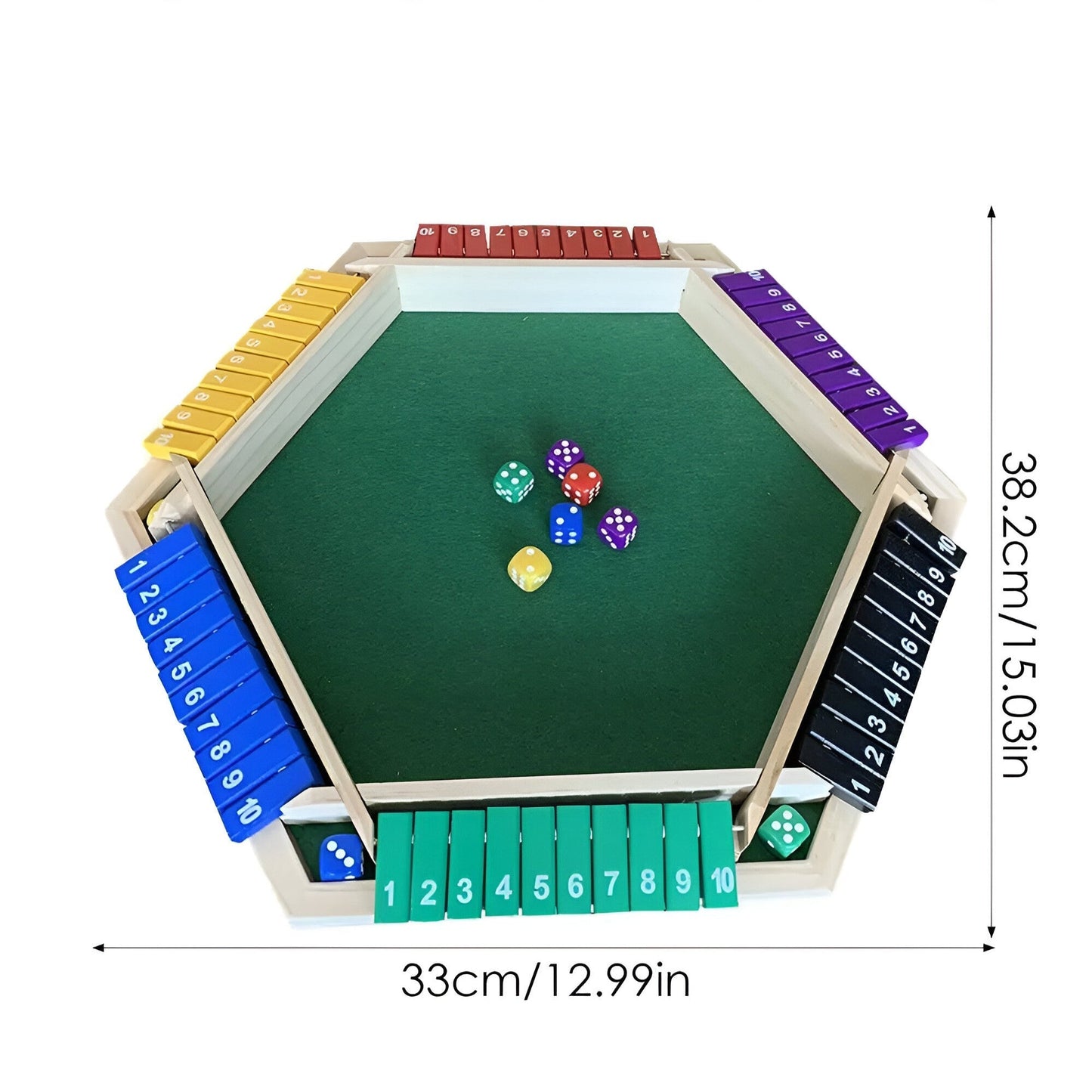 Wooden Dice Board Game Strategy Tabletop Game Family And Friends