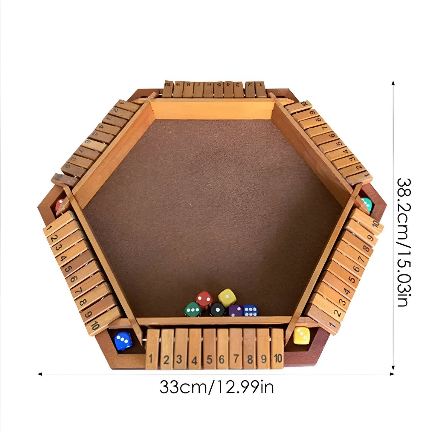 Wooden Dice Board Game Strategy Tabletop Game Family And Friends