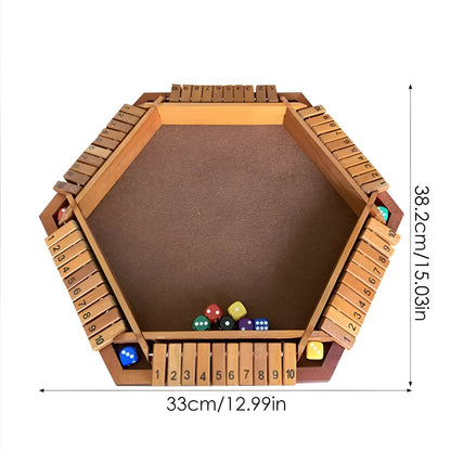 Wooden Dice Board Game Strategy Tabletop Game Family And Friends